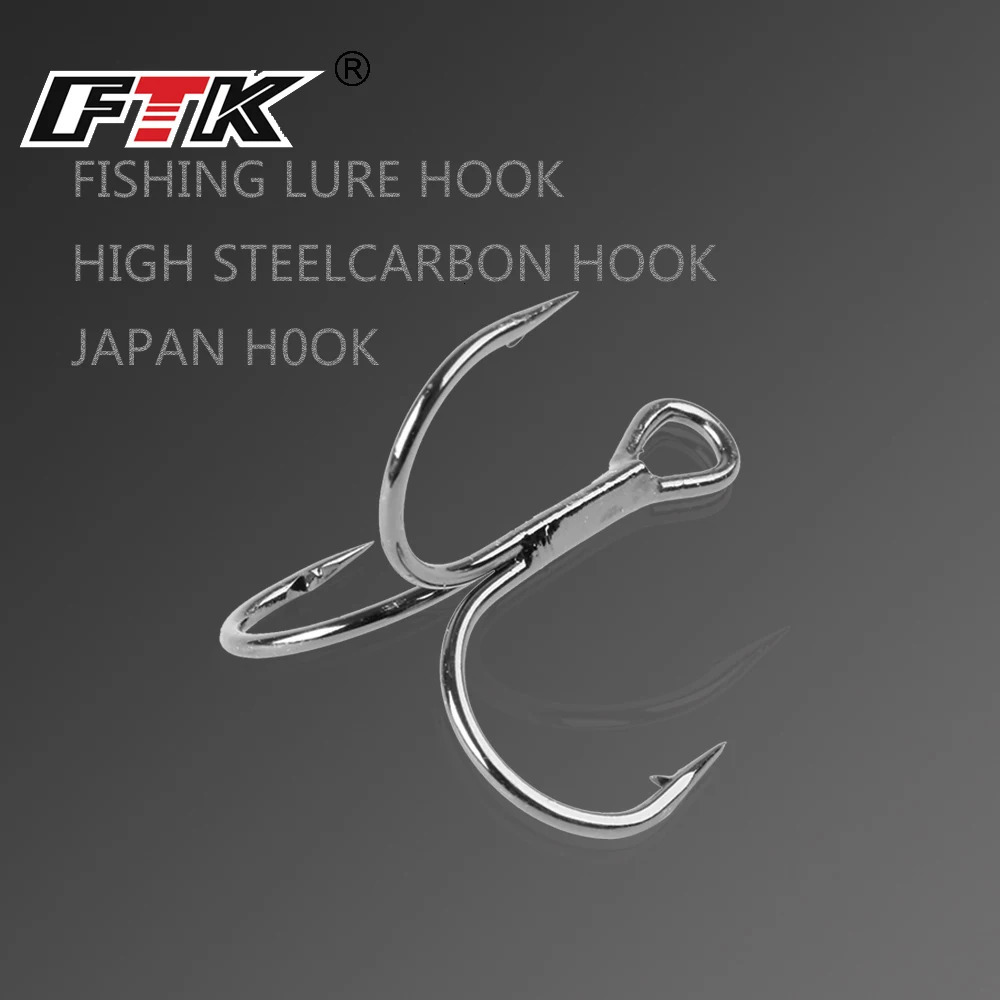 FTK Treble Hook Baitholder Bass Fishing Hook Lure Holder Fly Tying Crank Hook Set Saltwater Needle Fishhook 251103