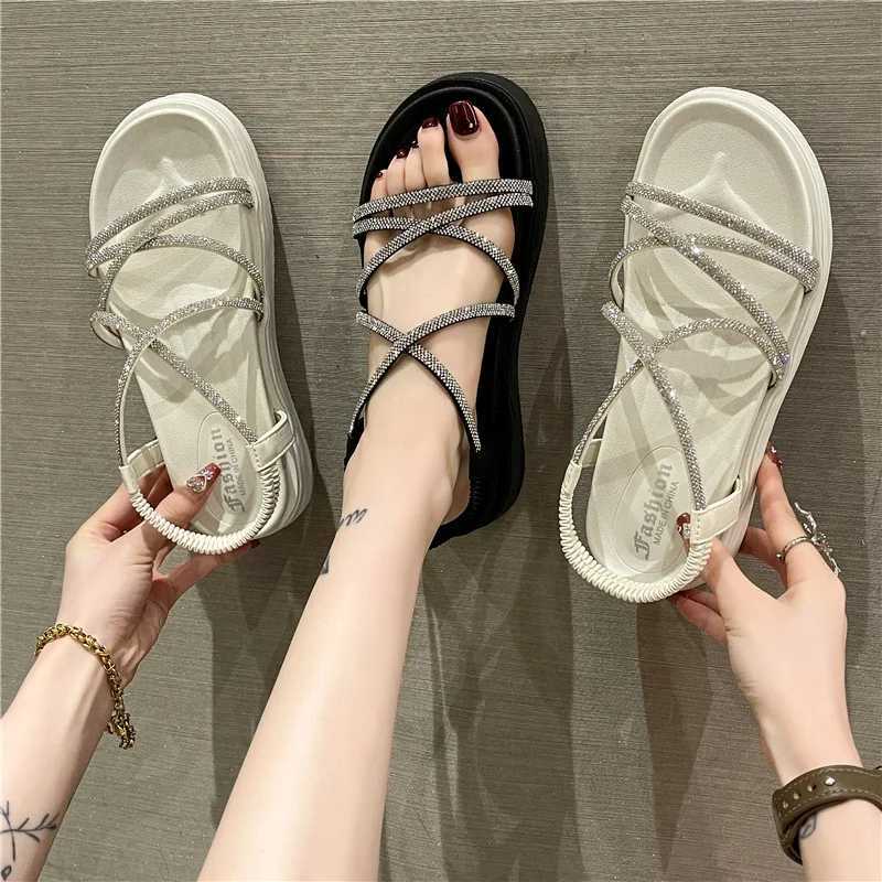 Soft 2024 Sandals Womens Shoes with High Heels Med All Mah New Girl Fi Thick Beige Medium Summer Rhine Comfortable SolidXJ250410