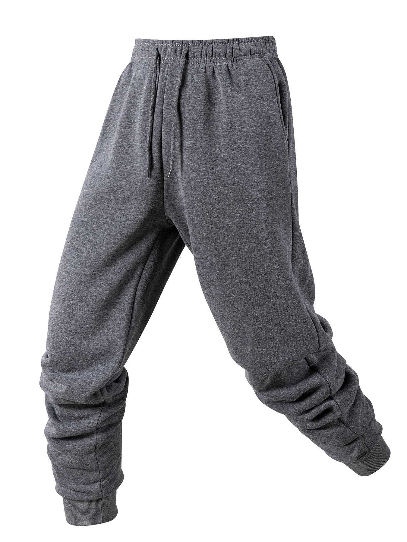 Mens sports jogging pants for spring and summer casual sports jogging pants mens brushed solid color Trouthers daily jogging pantsXJ250410