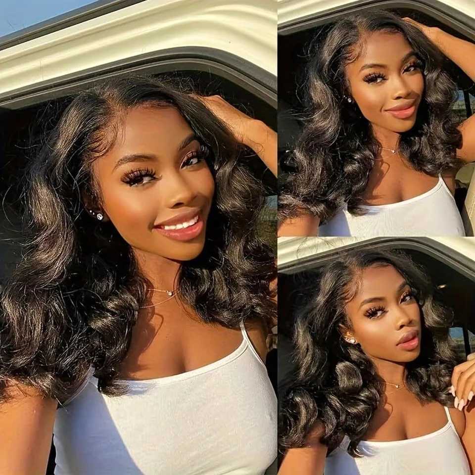 250 Brazilian Human Hair Wig Loose Wave Short Bob Wig Body Wave 13X4 HD Lace Frontal Wig Human Hair Wigs For Black WomenT251111