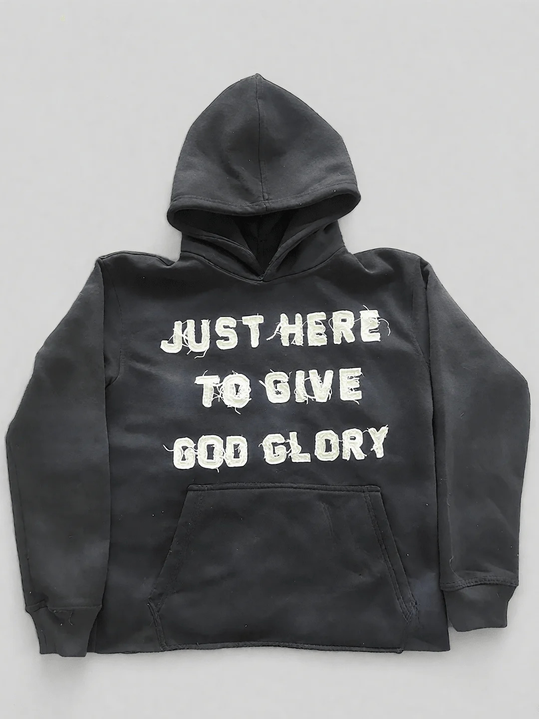 Cross Letter Patch Embroidery Sports Y2K Street Hip-Hop Cross-Border Fashion Loose Hoodie Sweatshirt 251110