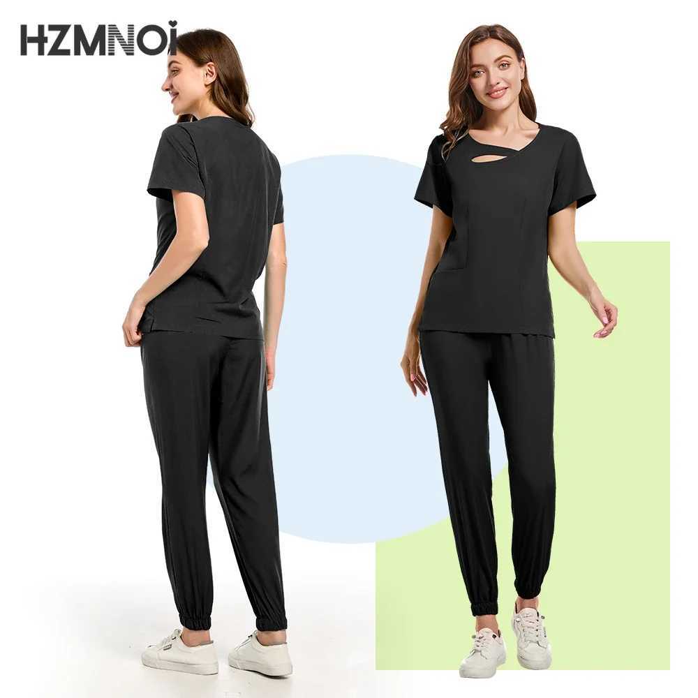 Multicolor Unisex Short Slved Pharmacy Nurse Uniform Hospital Doctor Workwear Oral Dental Surgery Uniforms Medical Scrubs Sets X2504101