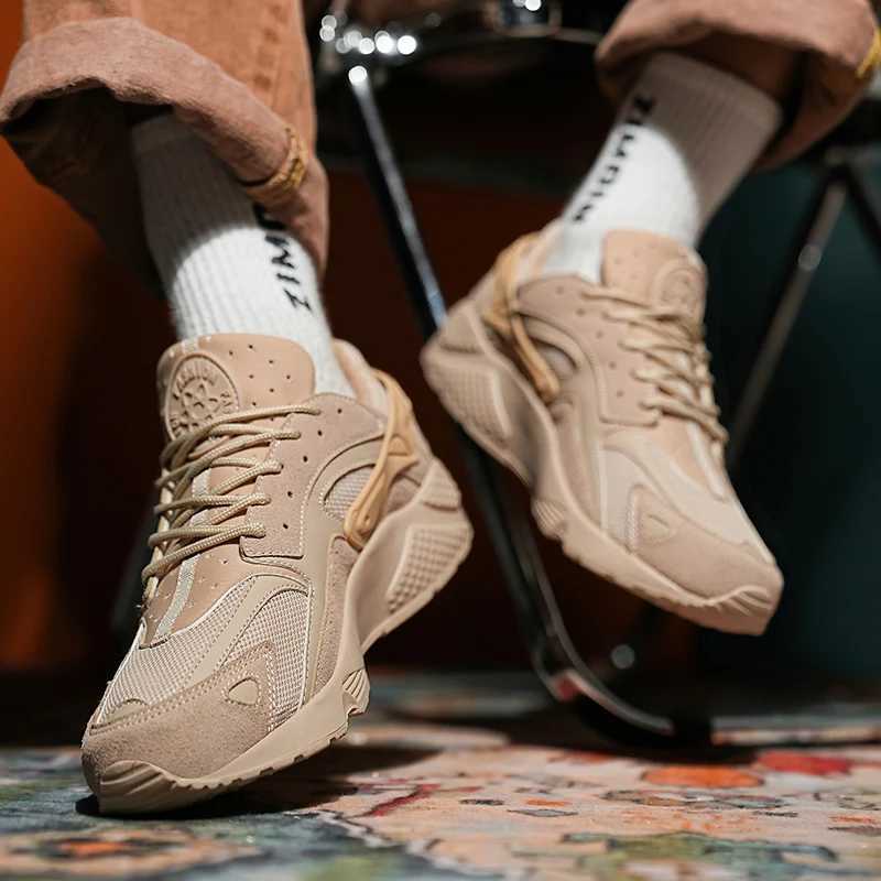 Mens sports shoes mens casual shoes running shoes anti slip tennis shoes breathable outdoor fashion sports shoes M250411