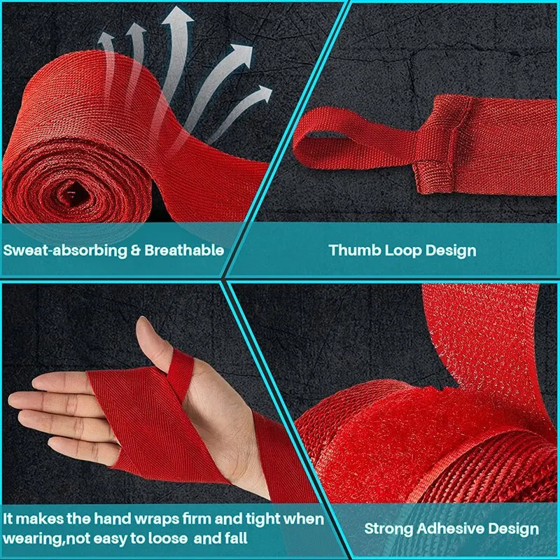 2 Rolls 25M Cotton Boxing Bandage Sports Strap Sanda Gauntlets MMA Hand Gloves Wraps Belt Wraps Bandage For Competition 251107
