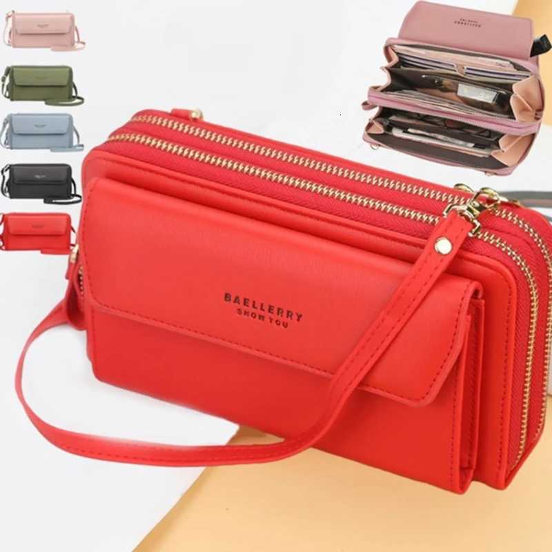 Brand Women Long Wallet PU Leather Money Clutch Handbags Big Zipper Purses For Cash Card Holders Shoulder BagsT251110