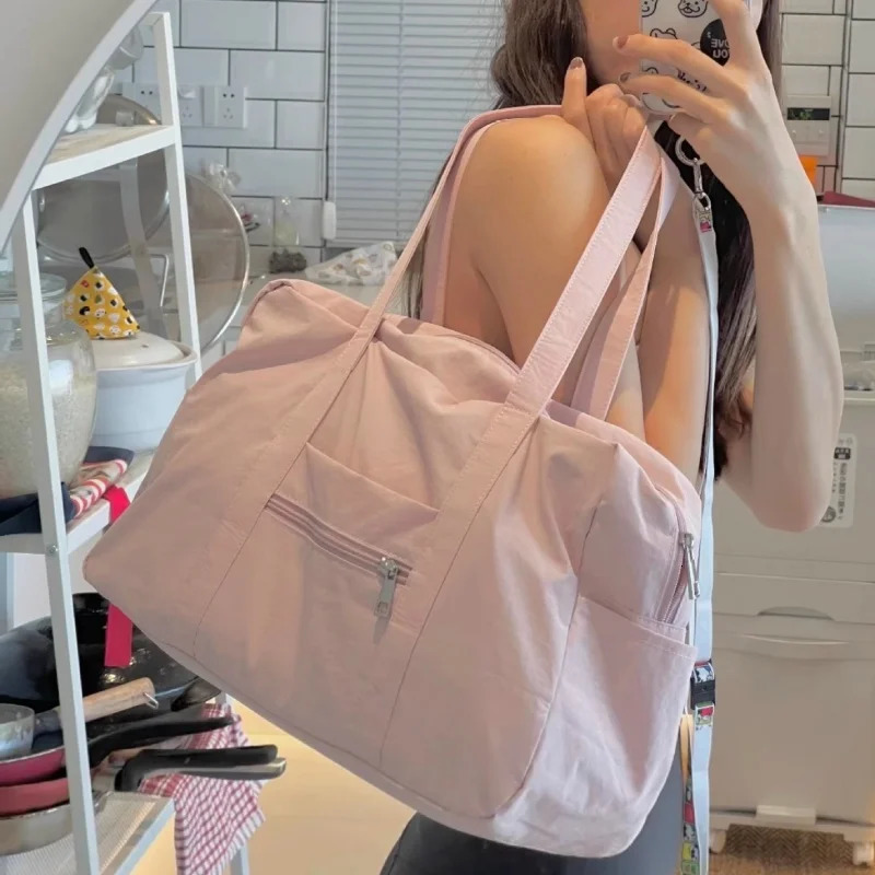 Large-capacity Shoulder Bags Women Casual Lightweight Handbag Sport Fitn Leisure Big Bag for Outdoor Trips Nylon Fabric 251110