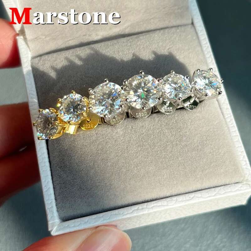 0.5-2CT Moissanite Diamond Stud Earings D Color VVS1 Womens Earrings Original 925 Silver 18K White Gold Top Quality Girl Gift