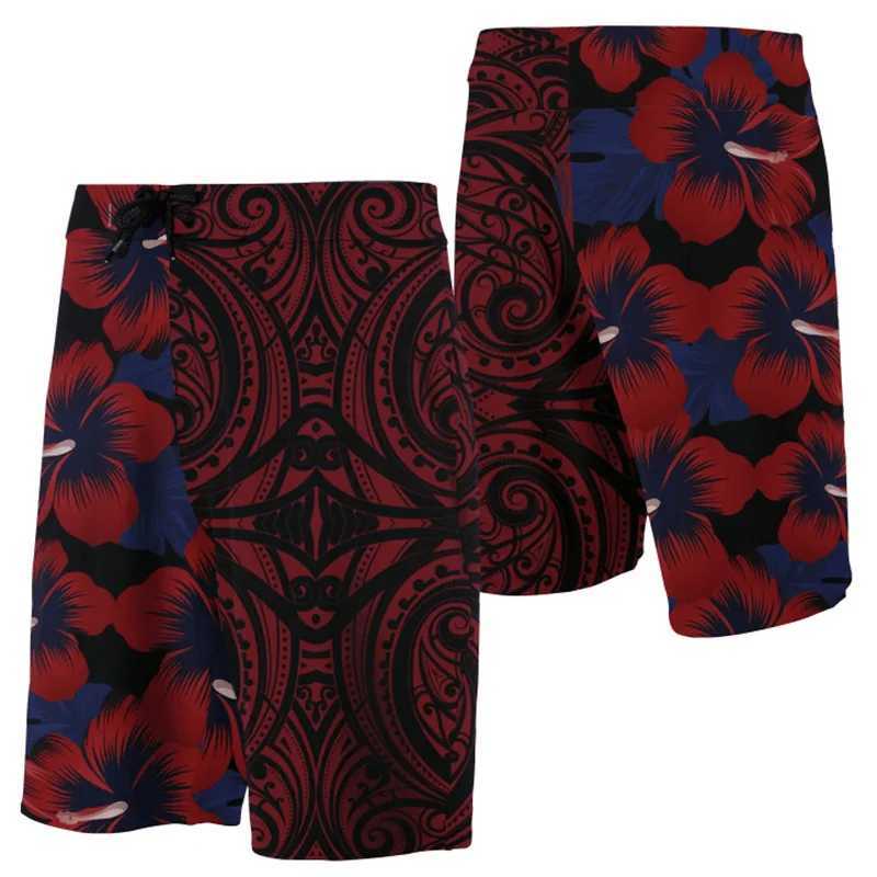 2024 Mens Beach Shorts Hawaii Summer Tropical Polynesia Kanaka Womens Board 3D Printed Swimming Shorts Ropa Hombre ShortsW250410