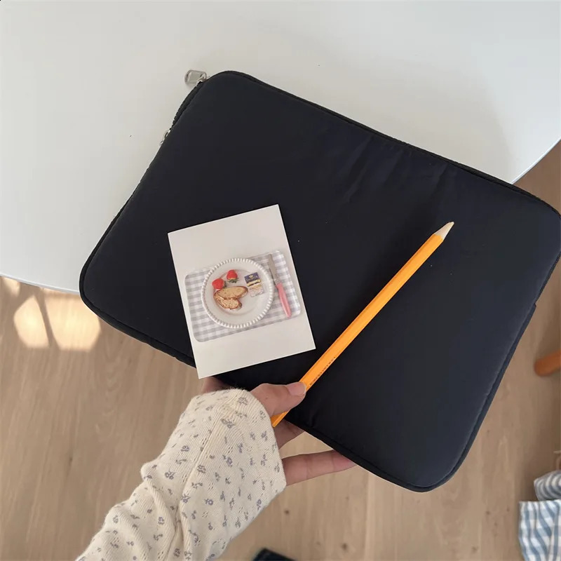 Cute bow Laptop Sleeve Fluffy Padded Bag For Dell 13.3 13.6 14 15 15.6 16 Ipad 9-11 Inch Tablet Pouch 250407