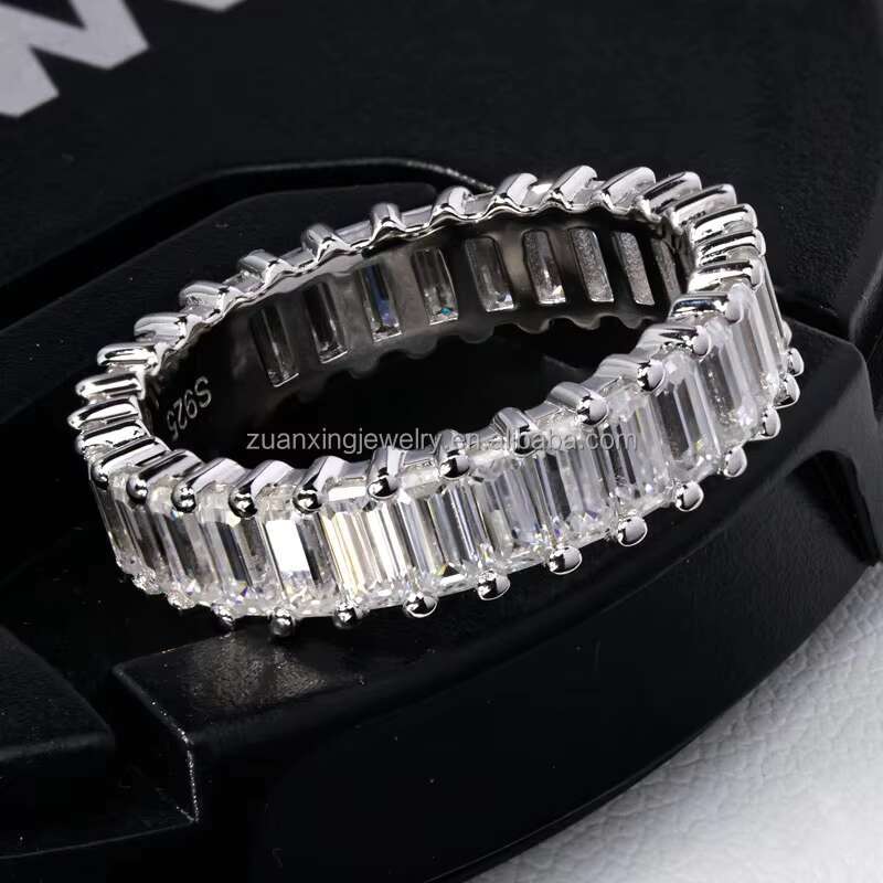 Spot Goods Engagement Weeding Anniversary Rings VVS VS GRA Certificated Rings S925 D Rings Mosan Diamond