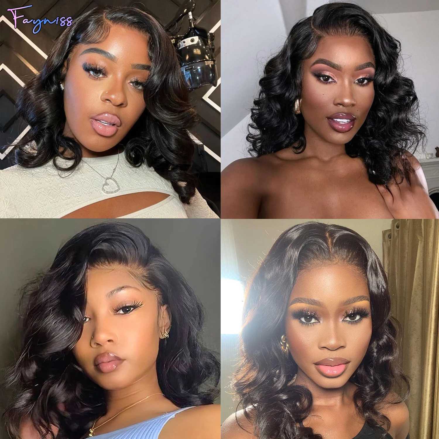 Wear and Go Glueless Body Wave Bob Wig 100 Human Hair Wigs for Women Pre Plucked 5x5 Pre Cut Lace Front Wigs Human HairT251111