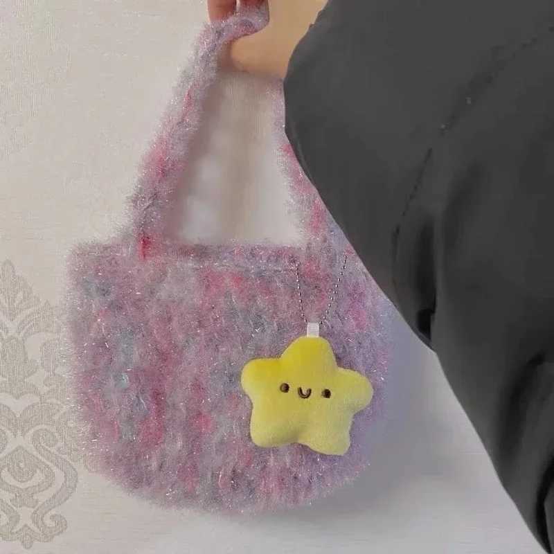 Cute star plush toy doll with squeezed keychain fluffy and soft filling toy backpack bag pendant charming and lovely gift for girls W250411