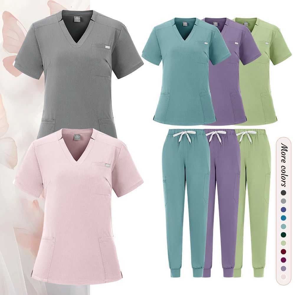 Medical Surgery Uniforms Women Scrubs Sets Hospital Doctors Clothing Nurses Accessories Dental Clinic Beauty Sn Workwear Suit X250410