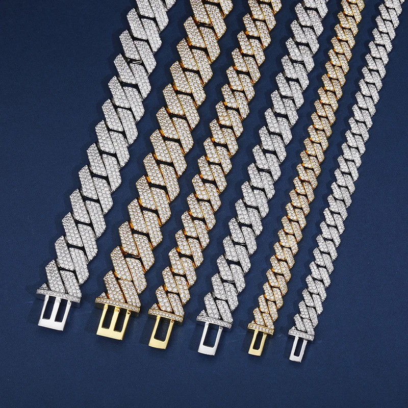 6mm 8mm Fashion Miami Cuban Chain Bracelet For Women Men Hip Hop Jewelry Cubic Zirconia Chain Gift Drop 250408
