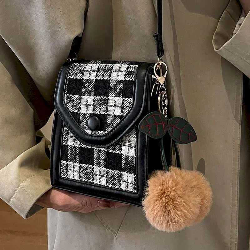 Crossbody Bags Plaid Casual Reusable Retro Shoulder Bags Niche Versatile Handbags Personal Simple Classic Mini Bags for WomenT251110