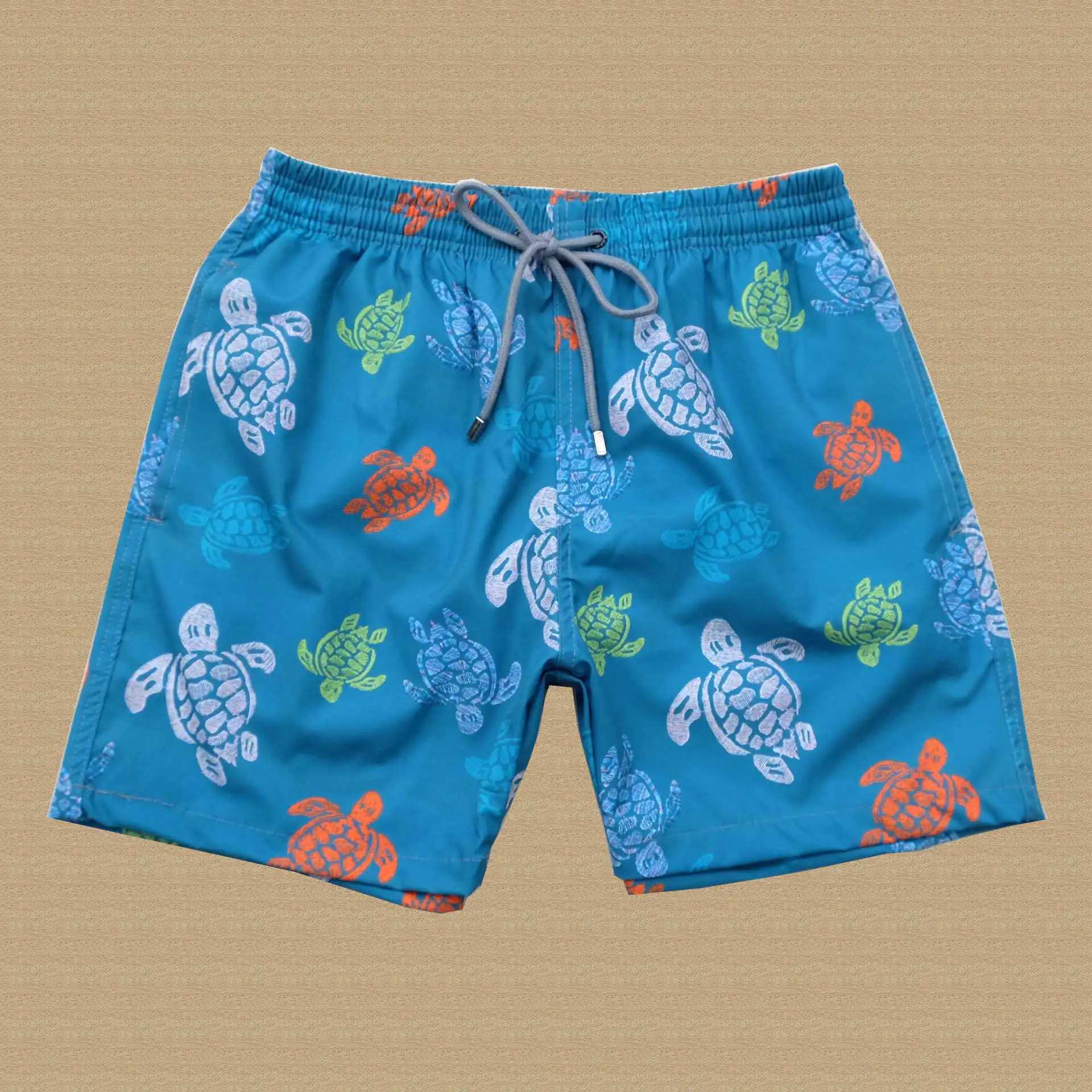 Summer Bermuda Masculina Mens Sea Turtle Brand Beach Surfing Sports Tight Pants Fast Drying Loose Wearing Mens Swimsuit X250410