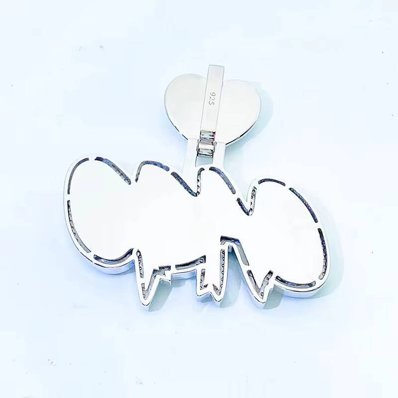 Hot Selling Hip Hop Jewelry in 2023 925 Silver Moissanite Diamond Mens Custom Pendant Customizable
