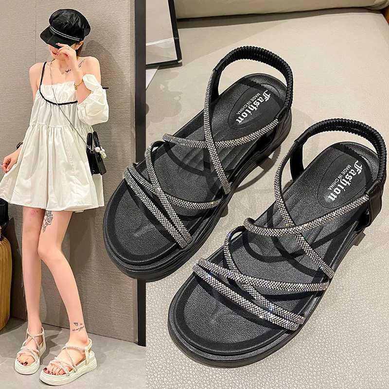 Soft 2024 Sandals Womens Shoes with High Heels Med All Mah New Girl Fi Thick Beige Medium Summer Rhine Comfortable SolidXJ250410
