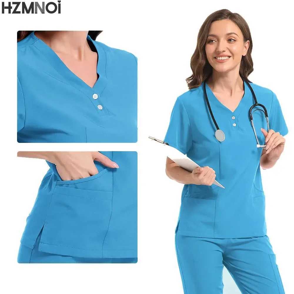 Surgical Uniforms Scrubs Sets Medical Nurse Uniforms for Women Full Surgical Uniform Man Beauty Sn Workwear Clinical Scrubs X250410