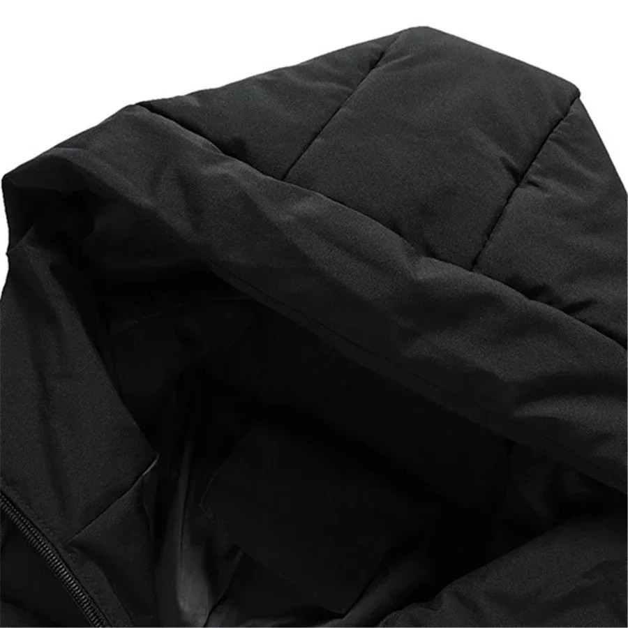Winter Men Jacket Autumn Warm Fashion Thickened Cotton Padded Jackets Hooded Casual Coats Male Windproof Plus Size Solid Outwear 251106