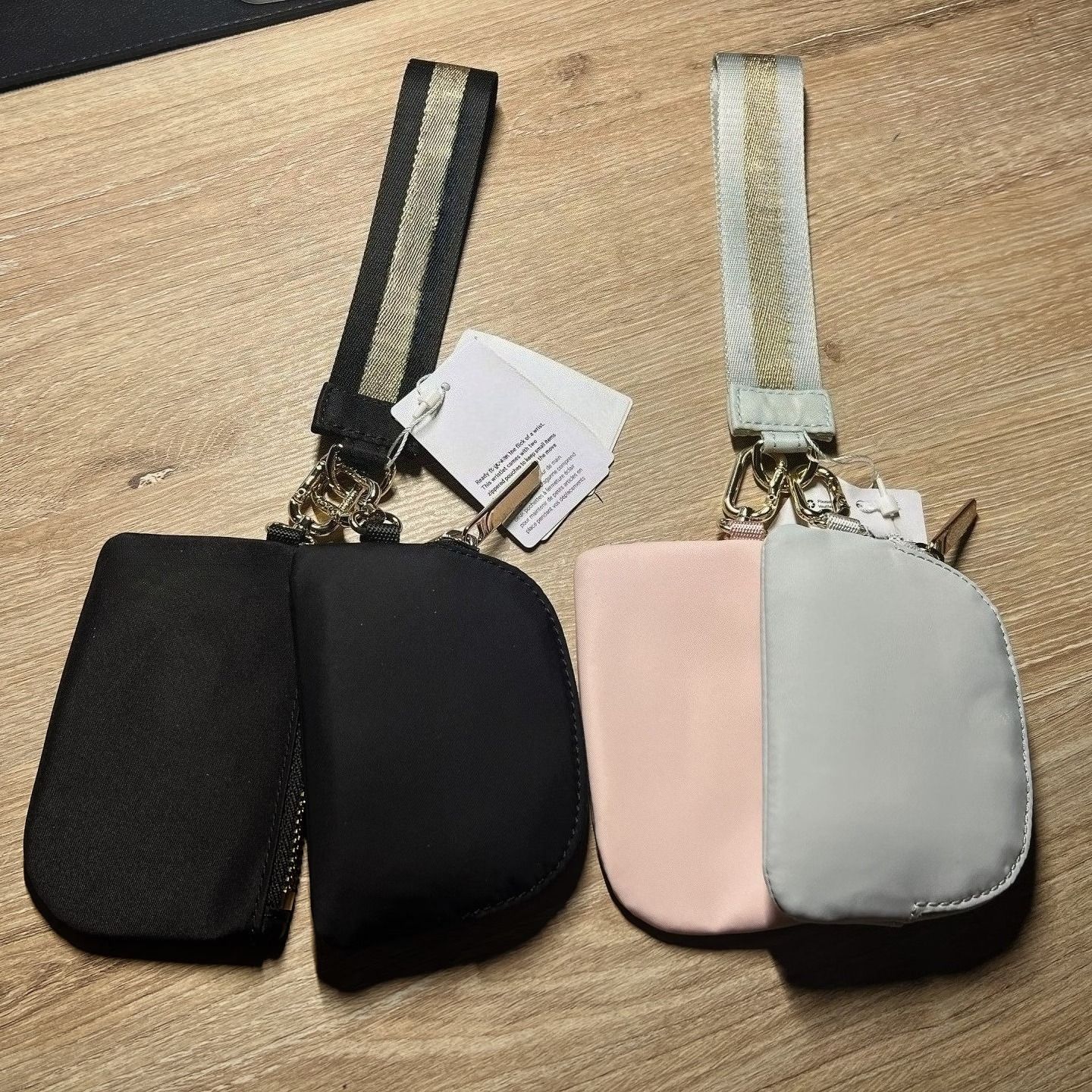 TOP 30 Colours Black GOLd Yohain Bag Dual Pouch Mini Zip Around Wristlet Portable Keychain Wallet Coin Purse Pocket bag coin purse butler key bag mini bag Luxury bags