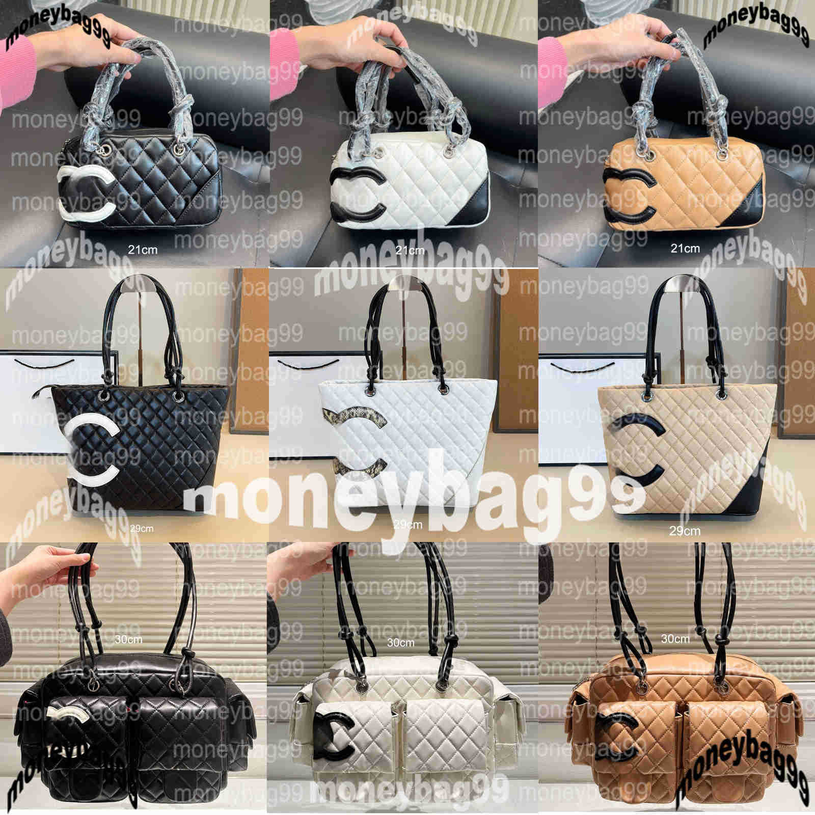 Designer Shoulder Bags 10A Vintage Women Motorcycle Bag denim Mini Flap Coin Zipper Large Capacity cambons Crossbody Leather Luxury Handbag Travel 30cm 39CM 40cm