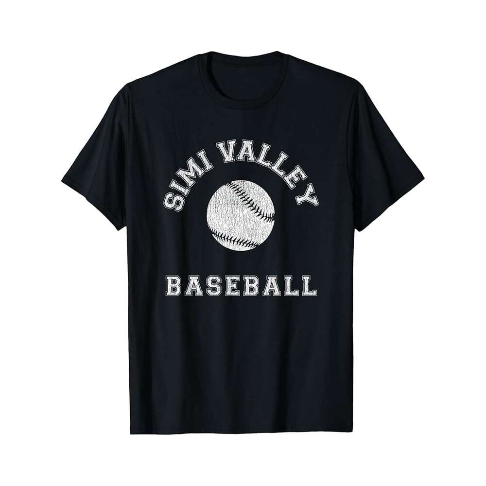 Designer T shirt Simi Valley Baseball Distressed Retro Classic - 220g T shits
