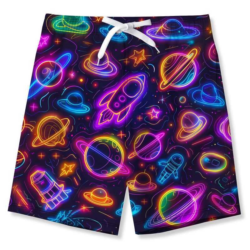 Fashionable mens beach shorts 3D printed flame pattern quick drying shorts for summer leisure and swimming beach shorts for summerW250410