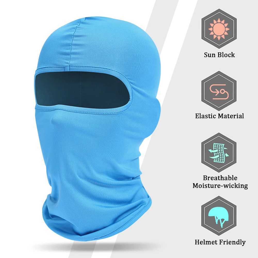 Men Balaclava Mask Motorcycle Hood Full Face Cover Cycling Caps Ski Neck Warmer Windproof Breathable Anti-UV Biker Helmet Hat S251110