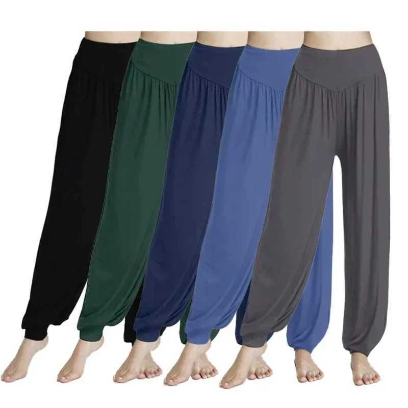 Womens elastic loose casual cotton soft yoga sports dance pants are comfortable and breathableW250411