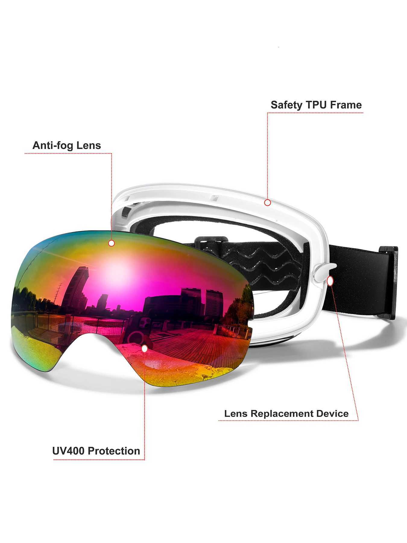 Classics Ski Goggles Double Layers Anti-fog Big Ski Glasses UV400 Skiing Mask Snowboard Men Women Winter Sports Snow Goggles K251110