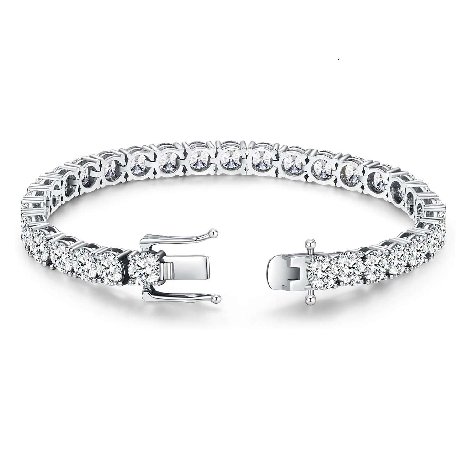 Luxury 4MM Tennis Bracelet for Women Men Full Moissnaite Laboratory Diamond S925 Silver Wedding Jewelry GRA Certificate