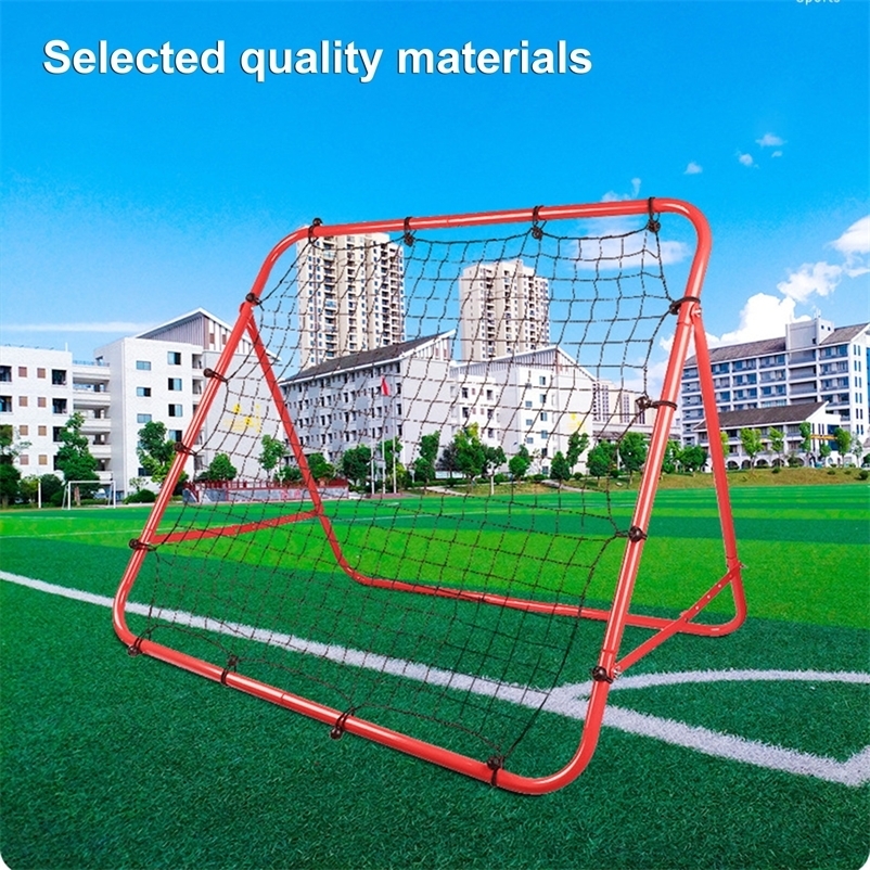 Soccer Rebounder Adjustable Rebound Net Portable Soccer Kickback Training Equipment for Lacrosse Softball Football 250410