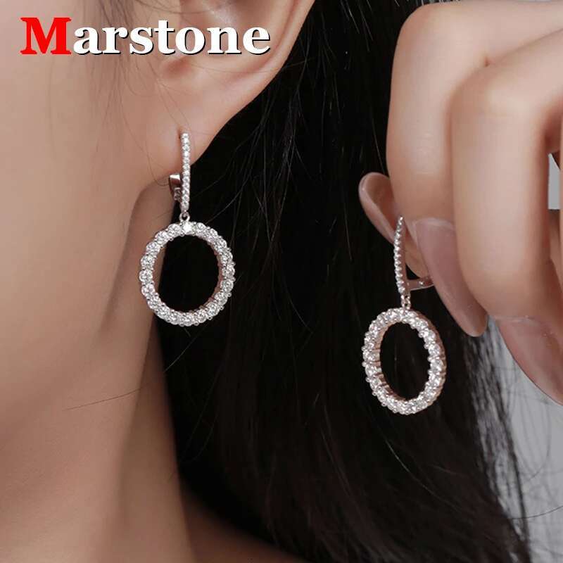 4.176ct Full Moissanite Real D Color Wedding Earrings for Women Gift S925 Sterling Silver Square Drop Ear Fine Jewelry