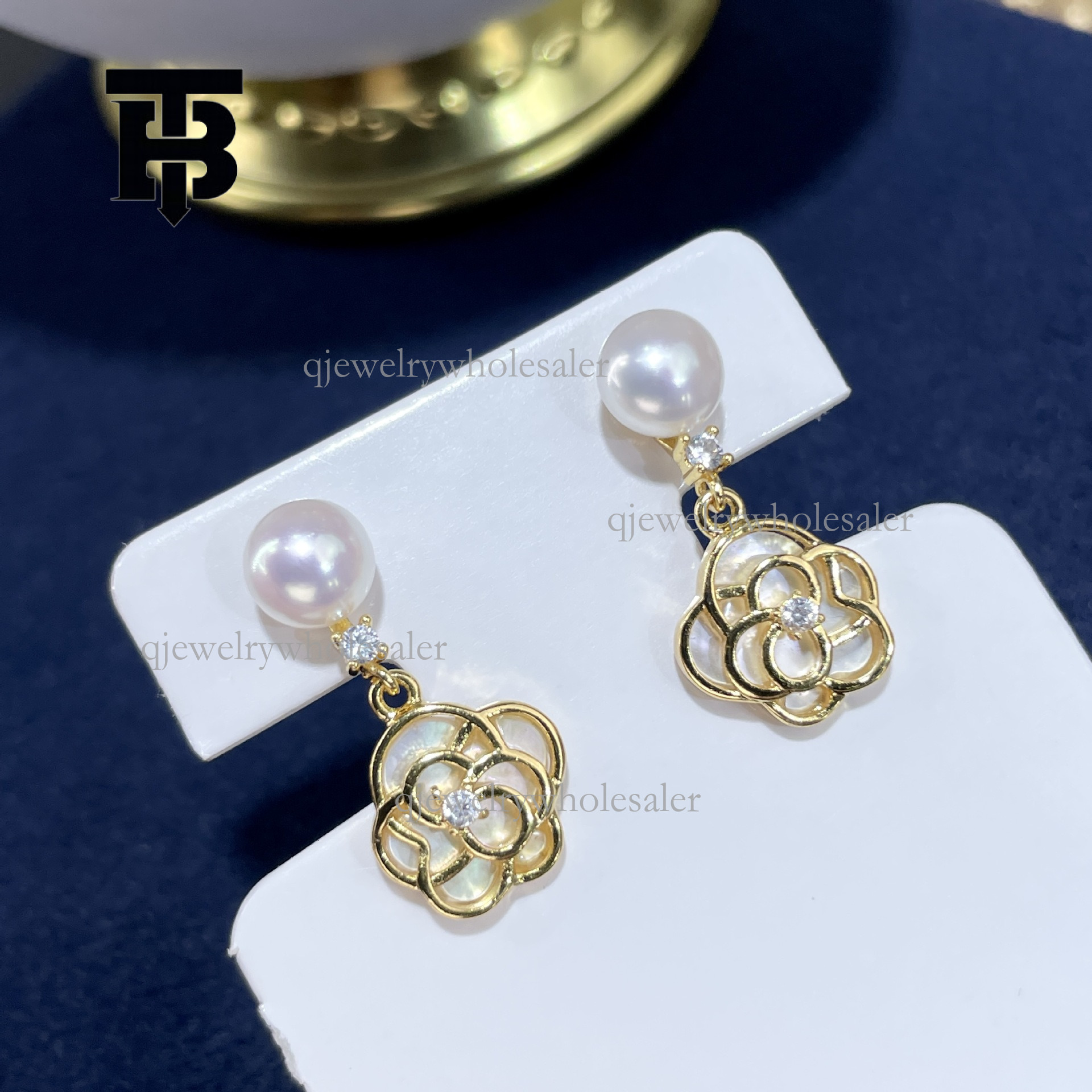 TB BHULAMTE Designer S925 Silver Needle Earrings Hot Natural Freshwater Mother Of Pearl Jewelry High End Simple Elegant And Versatile Women's Lux