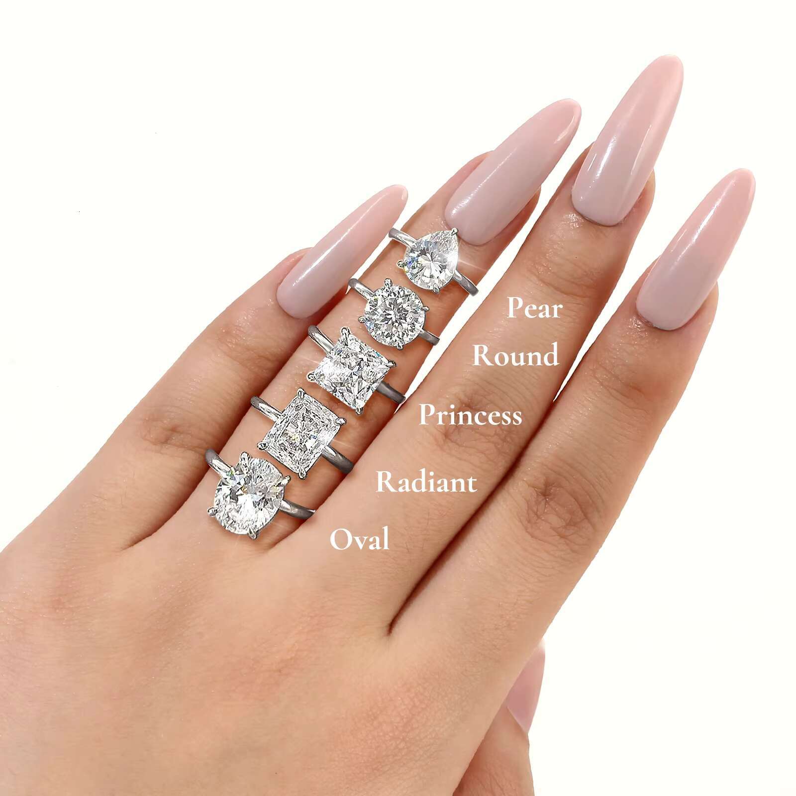 IGI CERTIFIED 18K Solid Gold Wedding Promise Jewelry Women Solitaire Halo Oval Round Cut 1.0ct LAB GROWN Diamond Engagement Ring