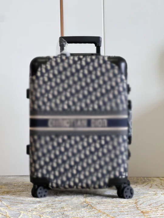 Designer suitcase, brand-new Horizon handle case with leather corner protection and oversized external handle large capacity