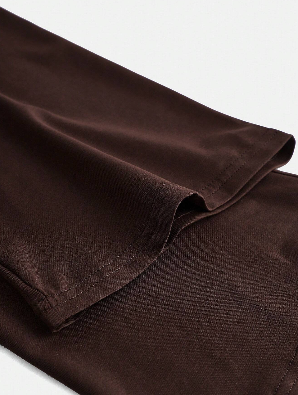 Women's Wine Red Two-Piece Dress Set, Elegant Fashion Spaghetti Strap Midi Dress with Bell Sleeve Crop Top, Stylish & Versatile for Evening & Cas