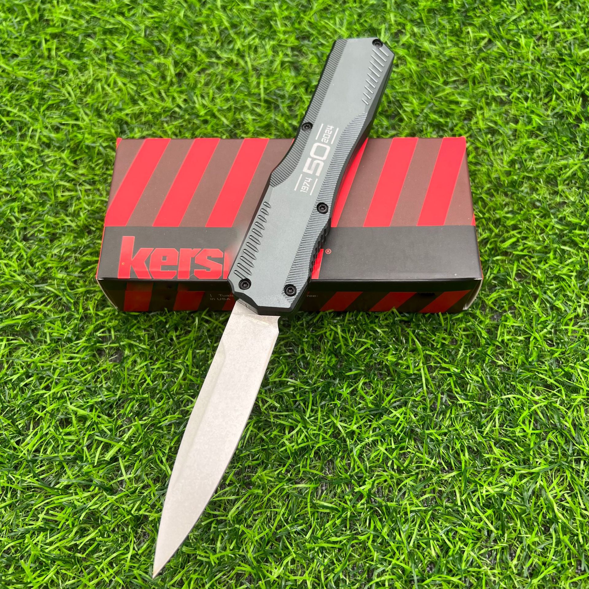 4Models 9000/9000BLK Folding Knife 3.3 knives 20CV Stonewashed Blade, Aviation Aluminum Handles - view 6