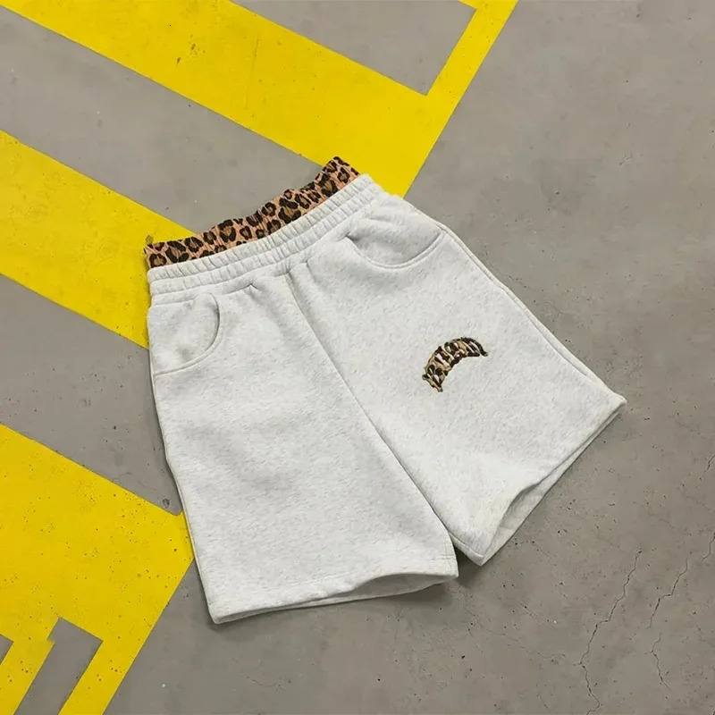 3 Pcs Sportswear Set Y2k Men Women Retro Superior Leopard Patchwork Set American Streetwear Unisex Boxy Casual Couples Apparel 251105