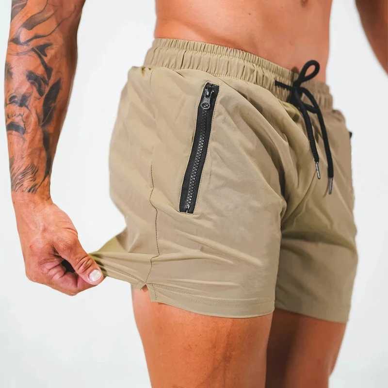 Mens swimming relay net with zipper pocket lined with summer beach board shorts quick drying swimming swimsuit swimsuitW250410