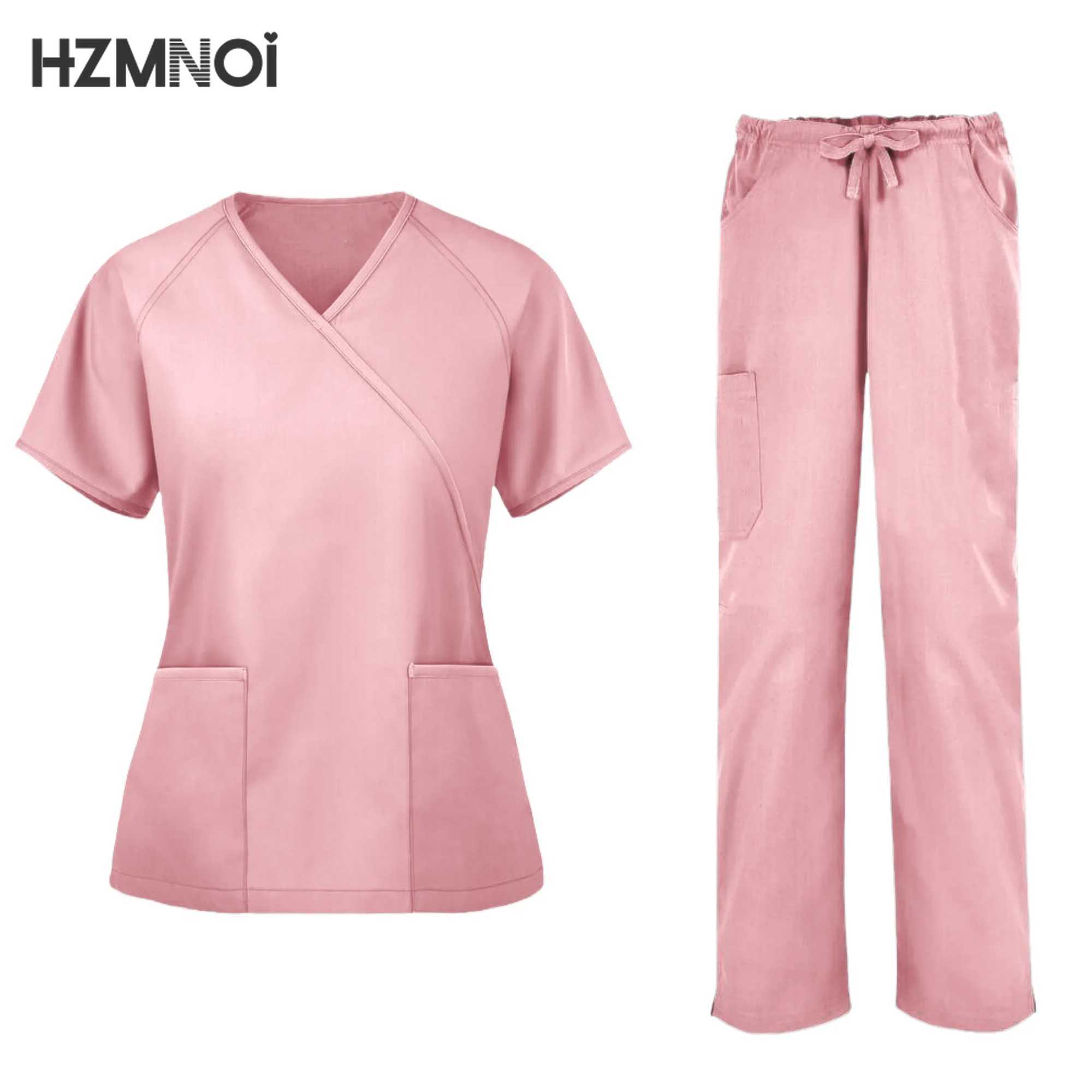 Polychrome Medical Uniform Women Scrubs Sets Pet Hospital Working Scrub Suits Nurse Accessories Dental Surgery Suit Lab Workwear X2505281