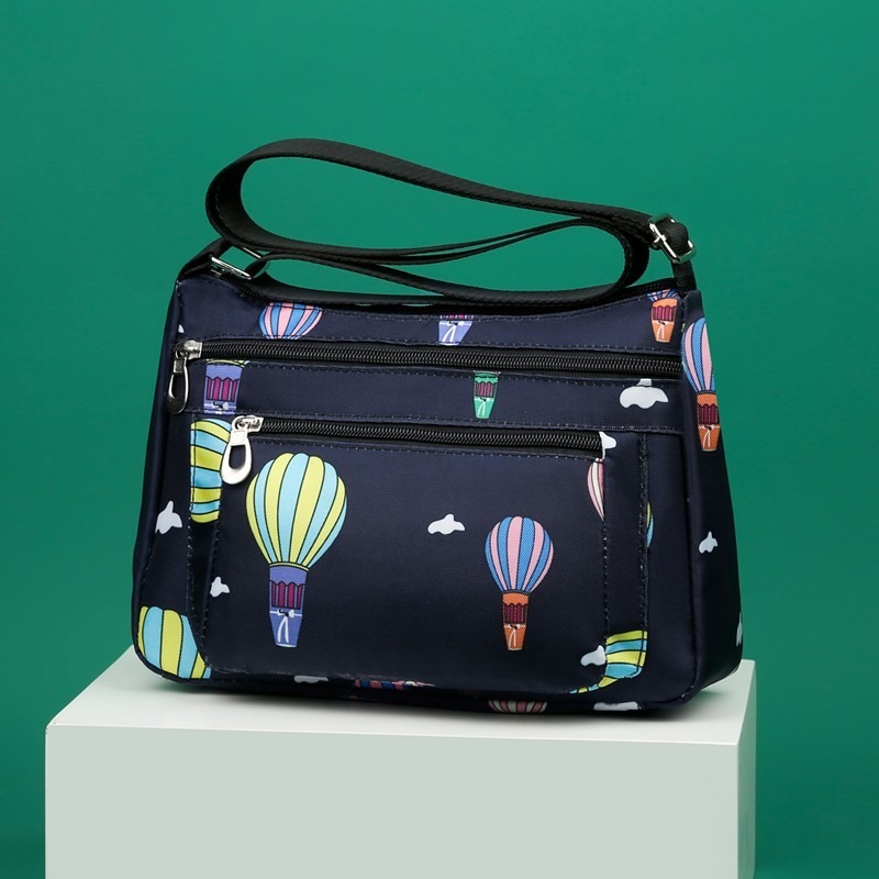 FL- New Fashion Middle-Aged & Elderly Women's Casual Nylon Oxford Crossbody Bag, Multi-Functional Shoulder Bag For Mom