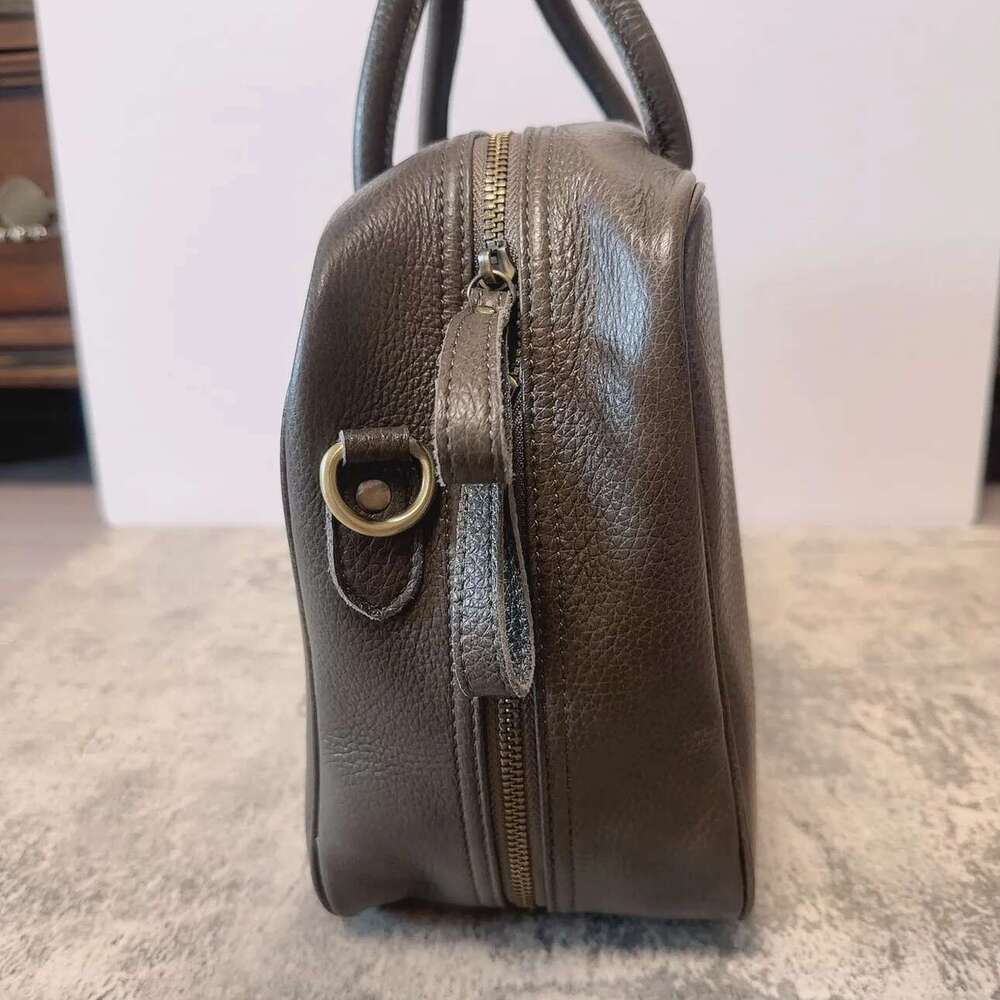 Motingsome Full Grain Cowhide Handbag Designer Bags For Women Bowg Tote Shoulder Crossbody Work Brief Case 2024 New