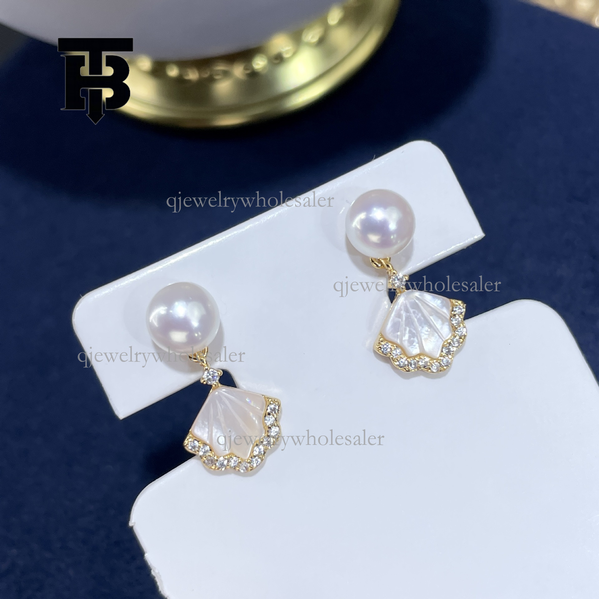 TB BHULAMTE Designer S925 Silver Needle Earrings Hot Natural Freshwater Mother Of Pearl Jewelry High End Simple Elegant And Versatile Women's Lux
