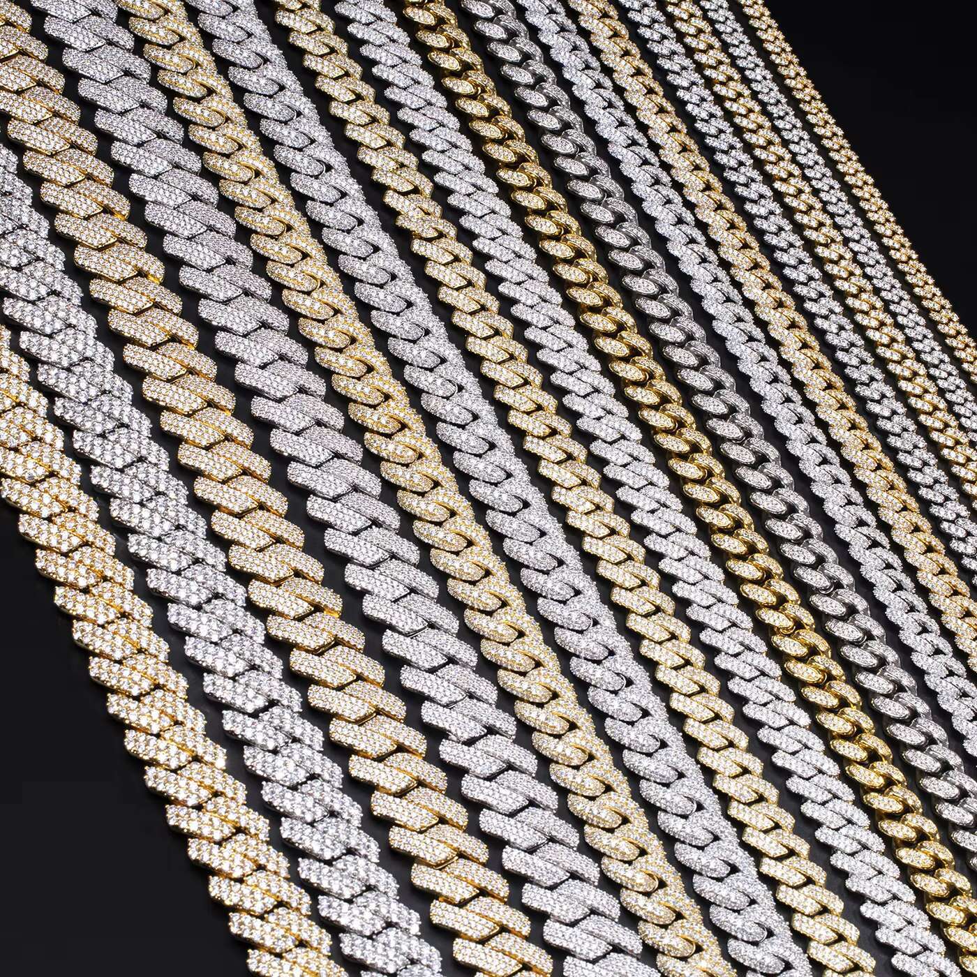 Pass Diamond Tester VVS Moissanite Chain 100% 925 Sterling Silver 8mm Moissanite Cuban Luxury Hip Hop Men Jewelry Women Necklace