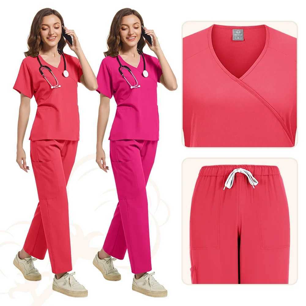 Medical Uniform Scrubs Nurse Accessories Uniform Neutral Clinical Coating Mens Operating Room Running Set Doctors Top Pants X250410