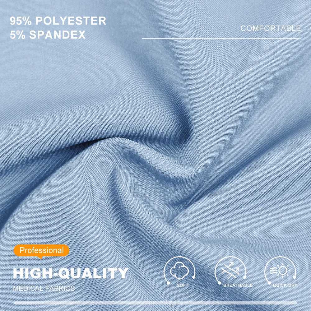 Women Medical Uniforms Elastic Scrubs Sets Hospital Surgical Gowns Short Slve Tops Pant Nursing Accessories Doctors Clothes X2504101