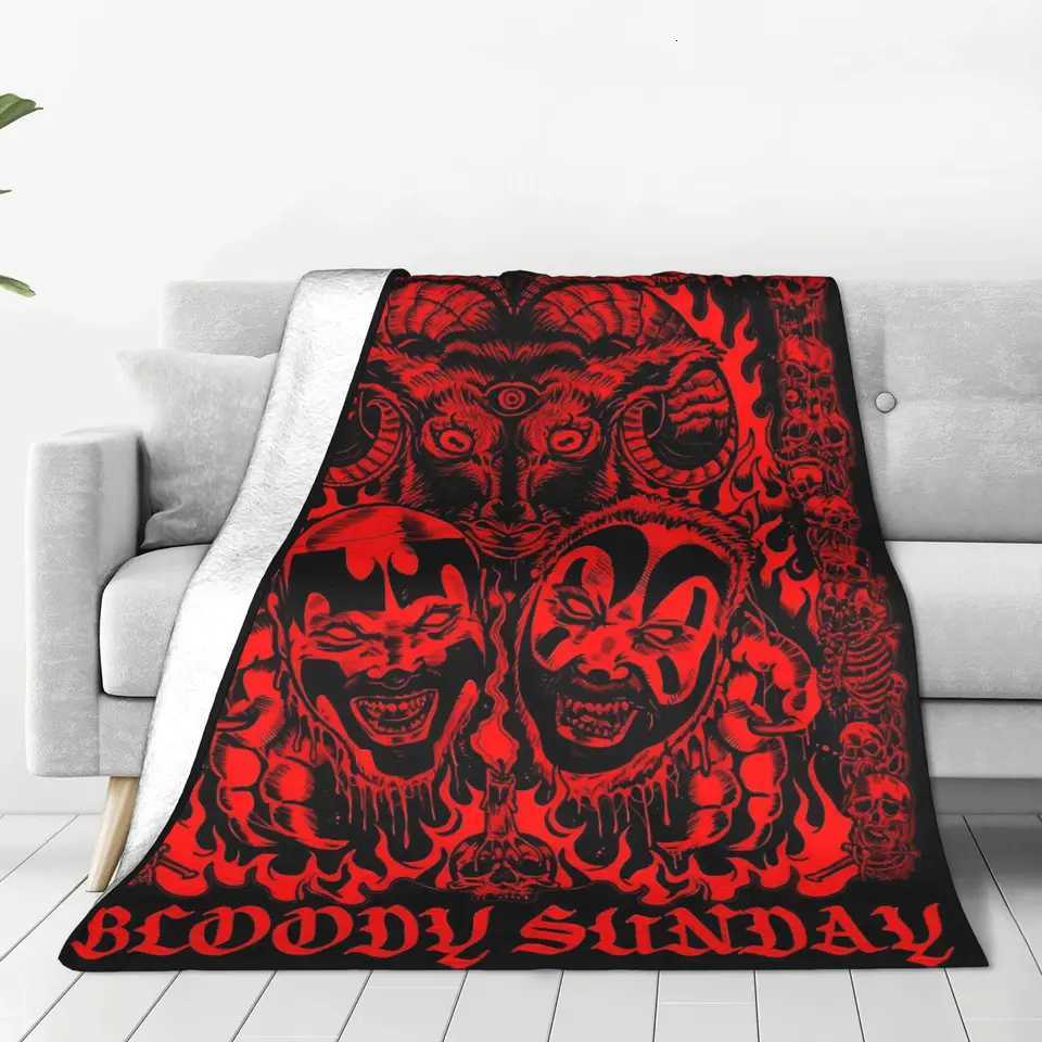 Insane Clown Posse Blanket Warm Soft Street Trend Plush Throw Blanket For Children Home Decor Flannel Bedspread Bed Cover C251111