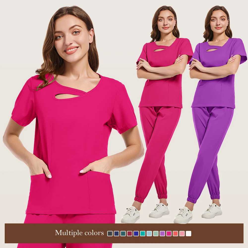 New Hospital Medical Scrub Set Uniform Mens and Womens Scrub High-end Set Beauty Workwear Nurse Accessories Dental Surgery Set X250410